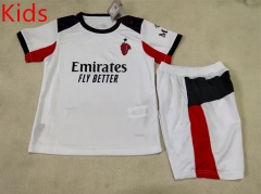 2025-26 AC Milan Away White Kids/Youth Soccer Uniform-507