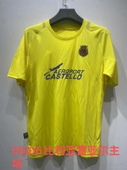 Retro Version 05-06 Villarreal CF Yellow Thailand Soccer Jersey AAA-1763