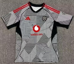 (S-4XL)2025-2026 Orlando City Away Black&White Thailand Soccer Jersey AAA-512