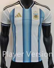 Player Version 25-26 Argentina Home Blue&White Thailand Soccer Jersey AAA