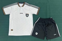 96 Retro Version Germany Home White Soccer Uniform-5074