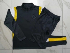 2023-2024 Borussia Dortmund Dark Gray Thailand Soccer Tracksuit -815