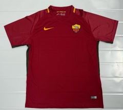 Retro Version 17-18 Roma Home Red Thailand Soccer Jersey AAA-503
