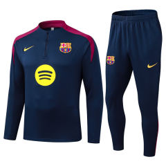 2025-2026 Barcelona Royal Blue Thailand Soccer Tracksuit-411