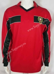 Retro Version 98 Morocco Home Red LS Thailand Soccer Jersey AAA-503