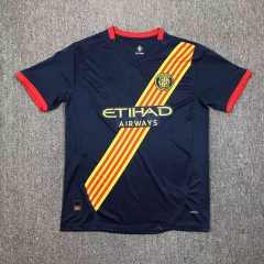 2024-2025 Girona FC Away Royal Blue Thailand Soccer Jesrey AAA-417