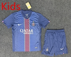 25-26 Paris SG Star Edition Home Blue Kids/Youth Soccer Uniform-GB
