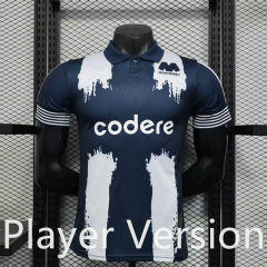 Player Version 2025-2026 Lapel Monterrey Blue&White Thailand Soccer Jersey AAA-888