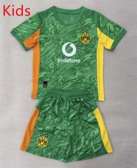 25-26 Borussia Dortmund Goalkeeper Green Kids/Youth Soccer Uniform-AY