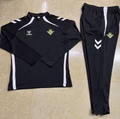 25-26 Real Betis Black Thailand Soccer Tracksuit-411