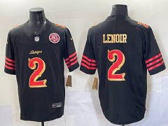 (Logo 5)San Francisco 49ers Black #2 NFL Jersey-0840