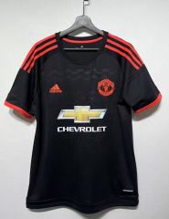 15-16 Retro Version Manchester United 2nd Away Black Thailand Soccer Jersey -9070