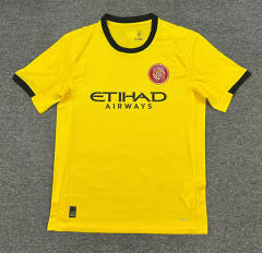 (S-4XL) 25-26 Girona FC Away Yellow Thailand Soccer Jesrey AAA-512