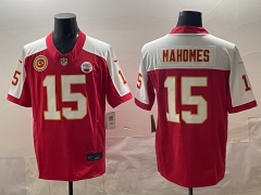 Version 3 Kansas City Chiefs Four Generations Red #15 NFL Jersey-0840
