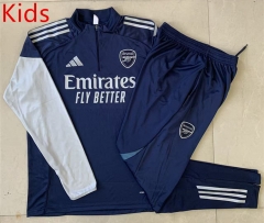 2025-2026 Arsenal Royal Blue Kids/Youth Soccer Tracksuit-815