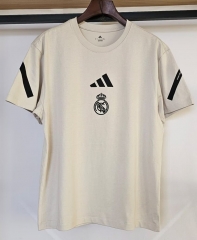 25-26 Real Madrid Beige Thailand Soccer Jersey AAA-9812