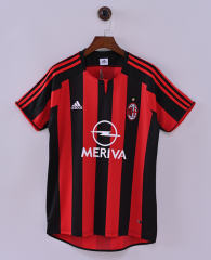 Retro Edition 03-04 AC Milan Home Red&Black Thailand Soccer Jersey-7189