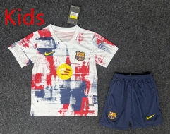 25-26 Special Edition Barcelona Red&WhiteBlue Kids/Youth Soccer Uniform-5526