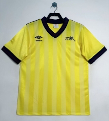 Retro Version 83-86 Arsenal Away Yellow Thailand Soccer Jersey AAA-811