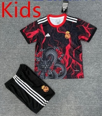 2025-2026 Special Version Real Madrid Black&Red Kids/Youth Soccer Uniform-4247