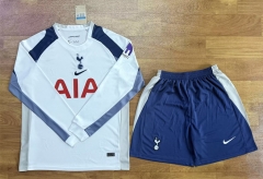 25-26 Tottenham Hotspur Home White LS Soccer Uniform-709