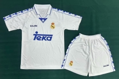 96-97 Retro Version Real Madrid Home White Soccer Uniform-5074