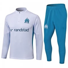 2024-2025 Olympique de Marseille White Thailand Soccer Tracksuit-411