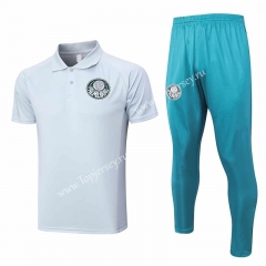 2023-2024 SE Palmeiras Gray Thailand Polo Uniform-815