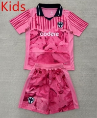 2025-26 FIFA Club World Cup Monterrey Goalkeeper Pink Kids/Youth Soccer Uniform-AY
