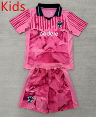 2025-26 FIFA Club World Cup Monterrey Goalkeeper Pink Kids/Youth Soccer Uniform-AY