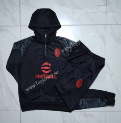 2023-2024 AC Milan Black Thailand Soccer Tracksuit With Hat-815