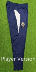 Player Version 2025-26 Portugal Cyan Thailand Soccer Long Pants-9926