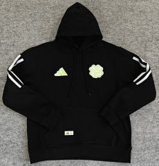 Player Version Celtic Black Thailand Soccer Tracksuit Top With Hat-LH