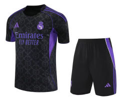2025-2026 Real Madrid Black Thailand Training Soccer Uniform-418
