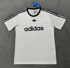 (S-4XL) Adidas White Casual T-shirt-4506