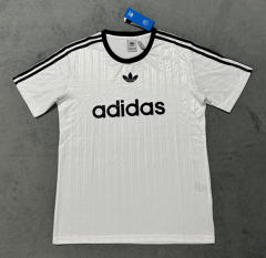 (S-4XL) Adidas White Casual T-shirt-4506
