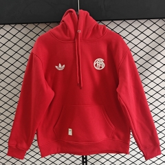 Player Version 25-26 Bayern München Red Thailand Soccer Tracksuit Top With Hat-LH