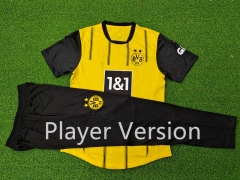 Player Version 2024-2025 Borussia Dortmund Home Yellow Short-Sleeve Thailand Soccer Tracksuit-9926