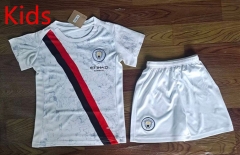 2025-2026 Manchester City Away White Kid/Youth Soccer Uniform-709