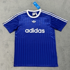 (S-4XL) Adidas Blue Casual T-shirt-4506