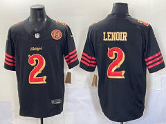 (Logo 8)San Francisco 49ers Black #2 NFL Jersey-0840