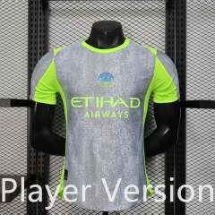 Player Version 25-26 Manchester City 2nd Away Grey Thailand Soccer Jersey-888