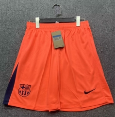 25-26 Barcelona 2nd Away Orange Thailand Soccer Shorts-718