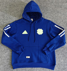 Player Version Celtic Blue Thailand Soccer Tracksuit Top With Hat-LH