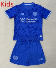 25-26 Bayer Leverkusen 2nd Away Blue Kid/Youth Soccer Uniform-AY