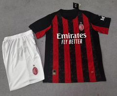 2025-2026 AC Milan Home Red&Black  Soccer Uniform-718