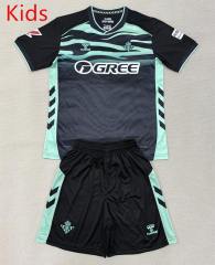 25-26 Real Betis 2nd Away Black&Green Kids/Youth Soccer Uniform-AY