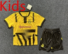 24-25 Cup Version Borussia Dortmund Yellow Kids/Youth Soccer Uniform-GB