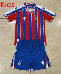 25-26 Crystal Palace Home Red&Blue Kid/Youth Soccer Uniform-AY