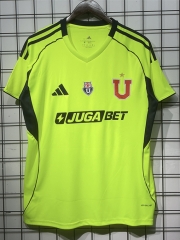 (S-4XL) 2025-2026 Universidad de Chile 2nd Away Fluorescent green Thailand Soccer Jersey AAA-GB